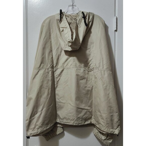 Turfer Sport Men's Beige Logo Embroidered Hooded Windbreaker Size XL - Picture 5 of 5